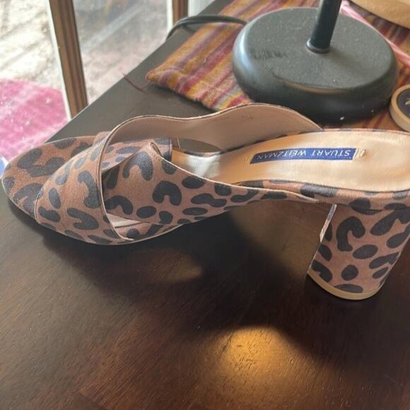 Stuart Weitzman Galena Crisscross sandals leopard print - Picture 4 of 9